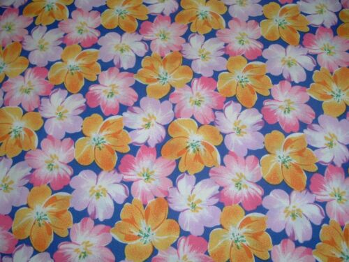 2 Vtg 90s Lot Spring Flowers Yellow Purple Oakhurst Quilt Sew Fabric 2@ 27x43 mb