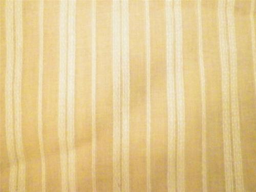 Yellow & White Seersucker Stripe Fabric Vintage 1 1/3 Yds New Old Stock