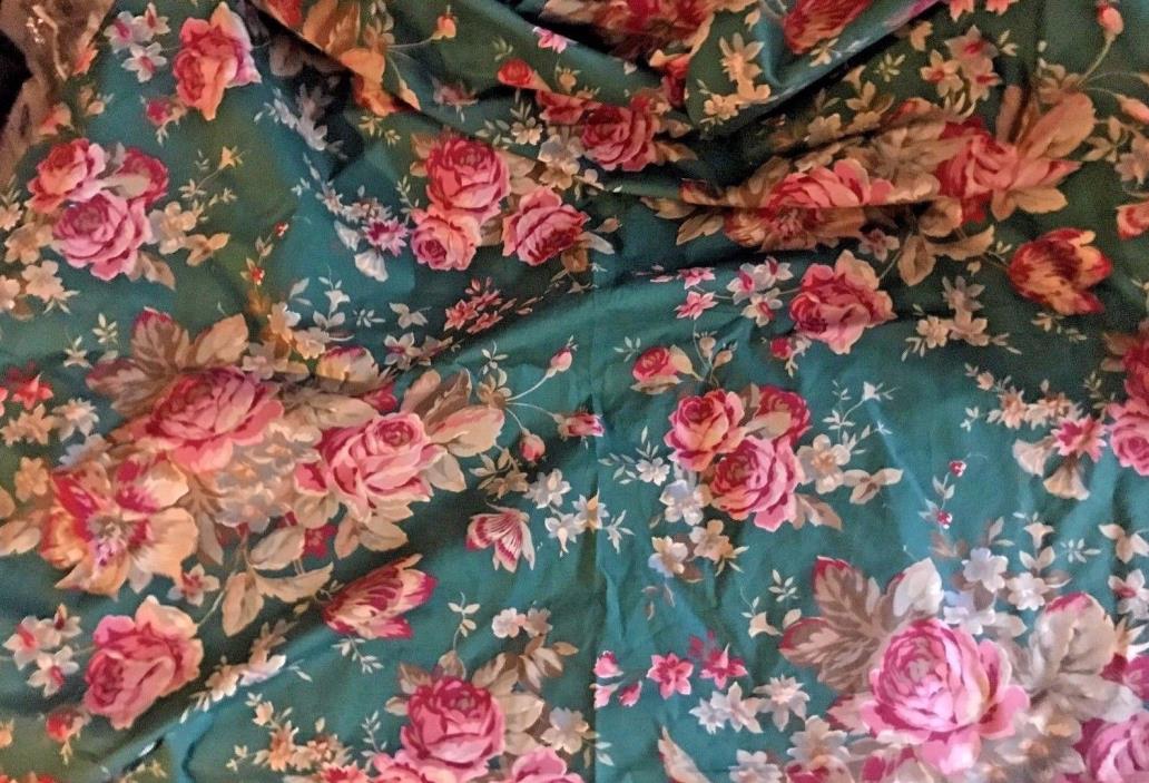 RALPH LAUREN  ADIRONDACK FLORAL & GREEN  16 plus YARDS FABRIC