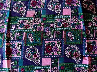 SOFT OLD FASHIONED PAISLEY FLORAL COTTON CORDUROY FABRIC - 32