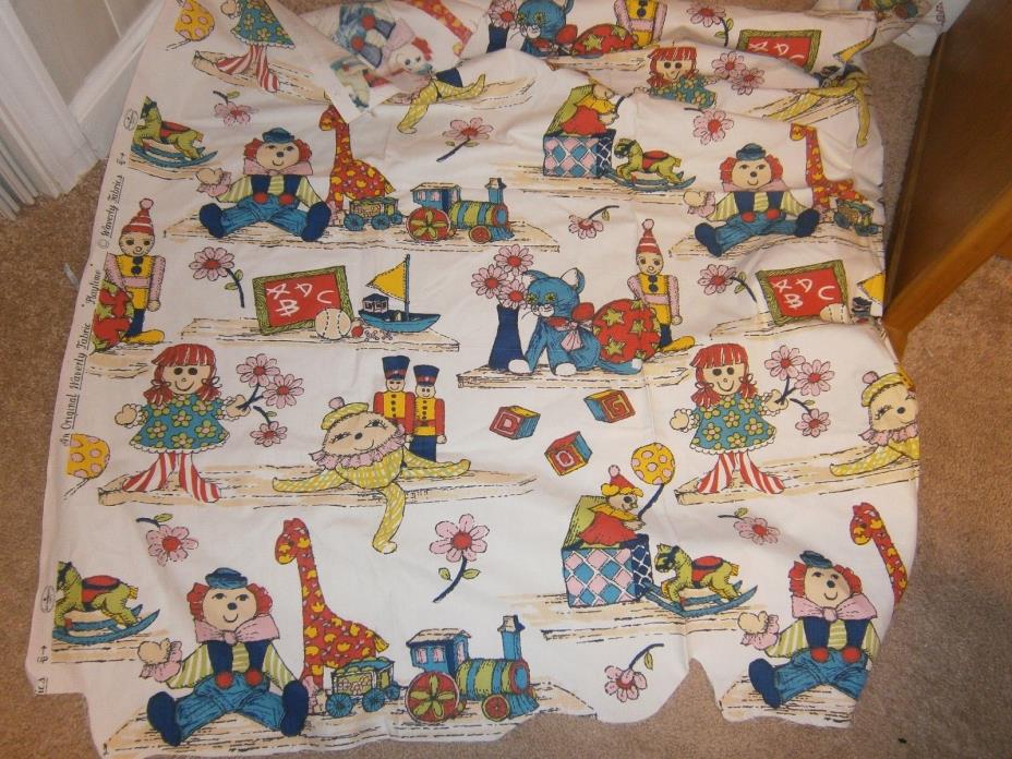 VTG 70's REMNANT The Orig. WAVERLY  Fabric Cotton 48x52