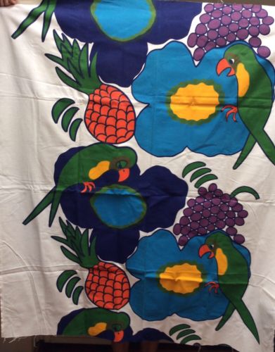 Sodahl Designs Denmark Fabric Panel Parrots Tropical 55 X 50
