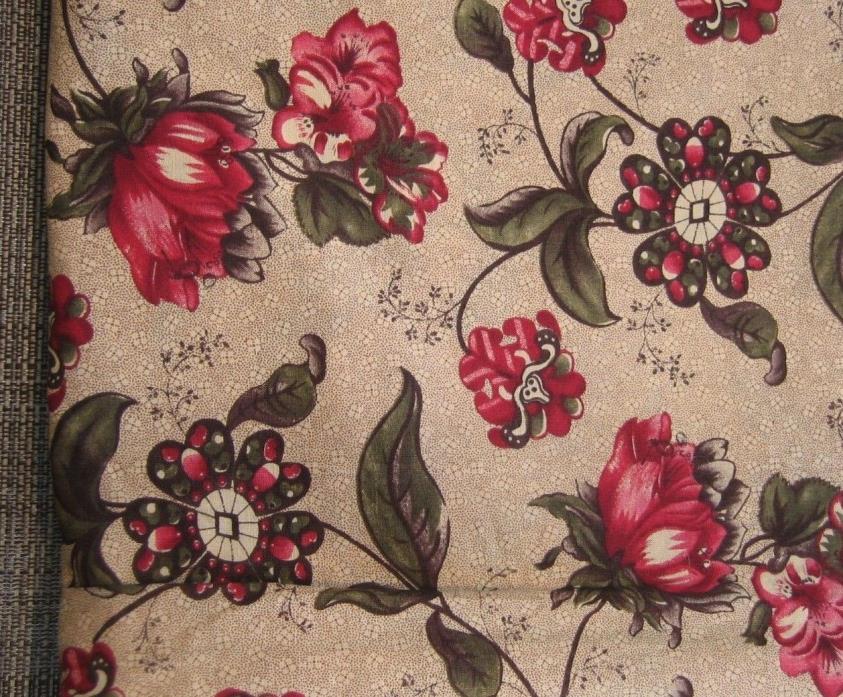 MATTERS OF THE HEART KAYE ENGLAND FABRIC 2 1/2 YD x43