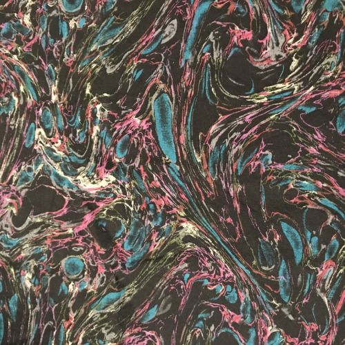 Marble Fabric,Cotton,Black,Turquoise.Purple, 1 Yard,Quilt,Abstract,Modern