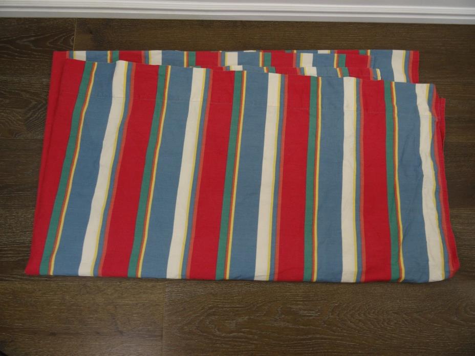 Vintage Ralph Lauren Flat Sheet Colorful Stripe Full