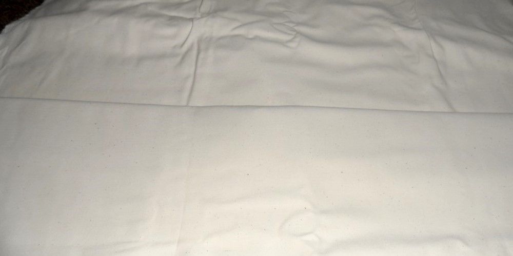 4 1/2 Yds Unbleached Muslin Twill Weave Cotton Fabric 60