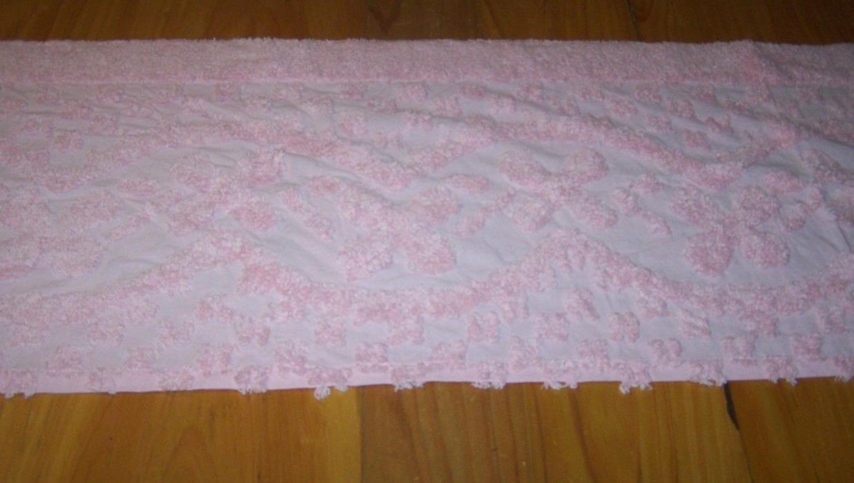 The Cody Alliance Pink Cotton Chinelle Fabric Valance ~ 16