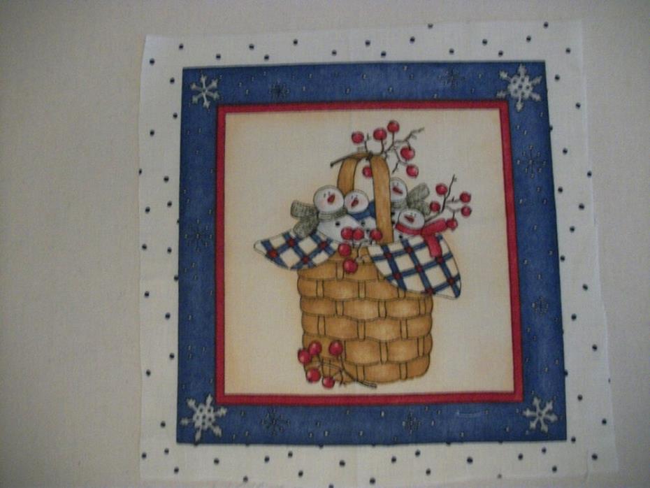 Dianna Marcum  for Marcus Bros~~  White Snowman Panel   7