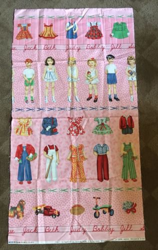 Snippets American Jane Patterns Dolls Panel 21100 Pink Moda Fabrics
