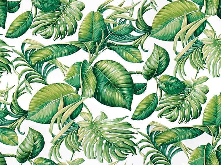 BRUNSCHWIG FILS TROPICAL ISLAMORADA ALL COTTON MULTIPURPOSE PRINT 10 YARDS green
