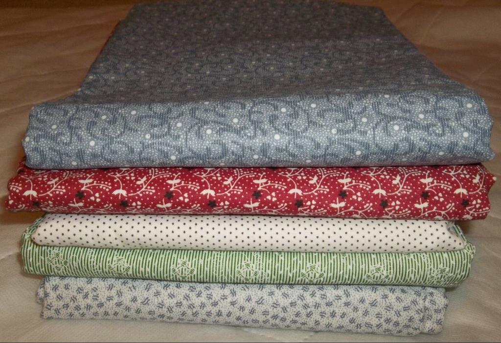 LOT OF 10+ Yards Cotton Calico Fabrics - NEW & Never Washed - Quilt, Material