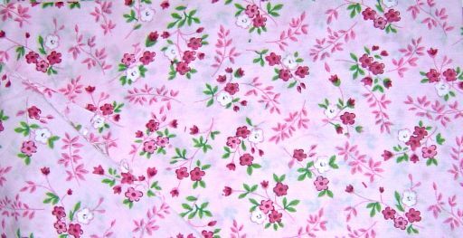 Pink Light weight Floral Cotton Fabric