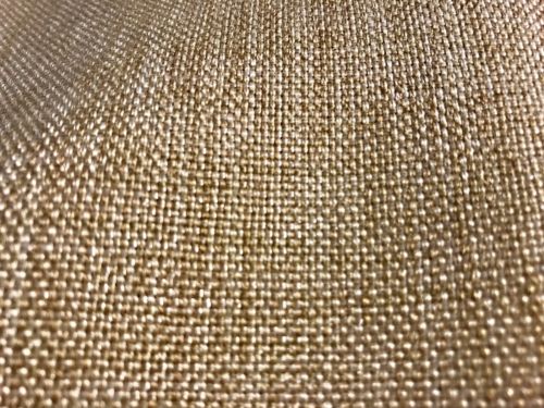 DESIGNER GOLD SHEEN LINEN FABRIC REMNANT, 20”X54”