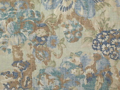 Ralph Lauren Gardiners Bay Floral Fabric Remnant Linen Sample 26 x 25