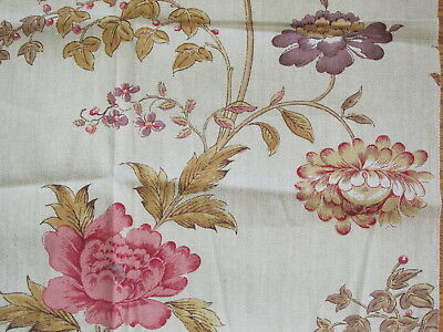 GP & J Baker Lee Jofa NERIDA Fabric Remnant Linen Cotton Sample 25 x 24