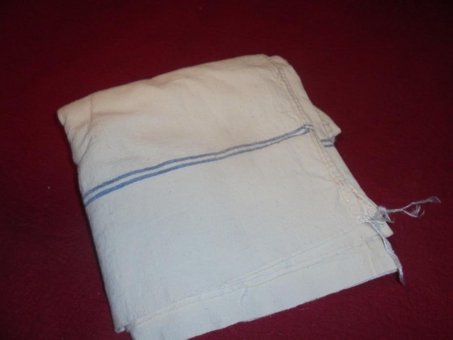 Vintage linen stripe material 37 1/2