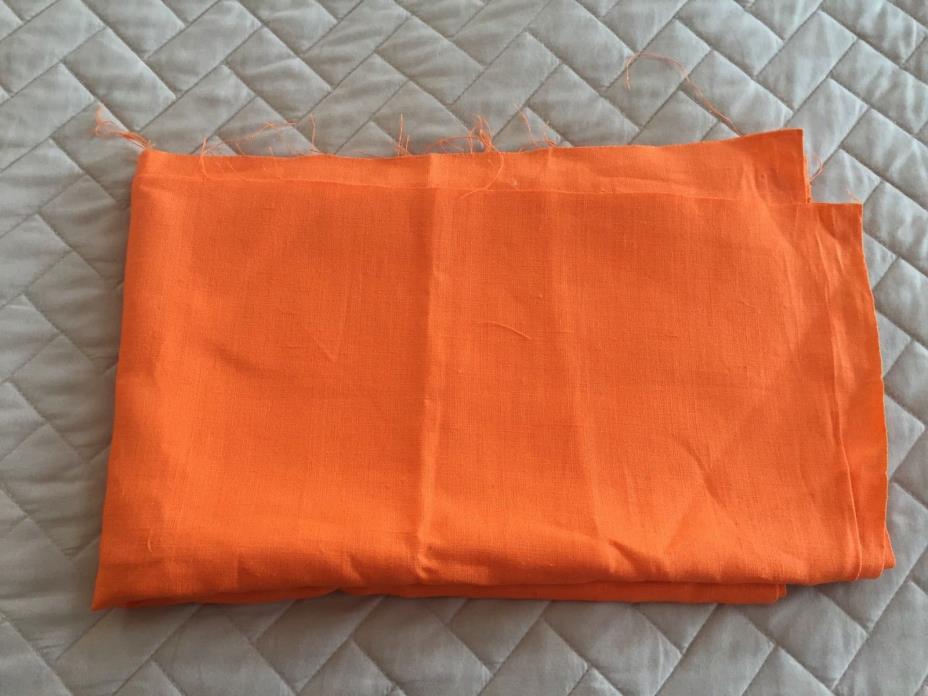 Quality Orange Linen - 1 yd
