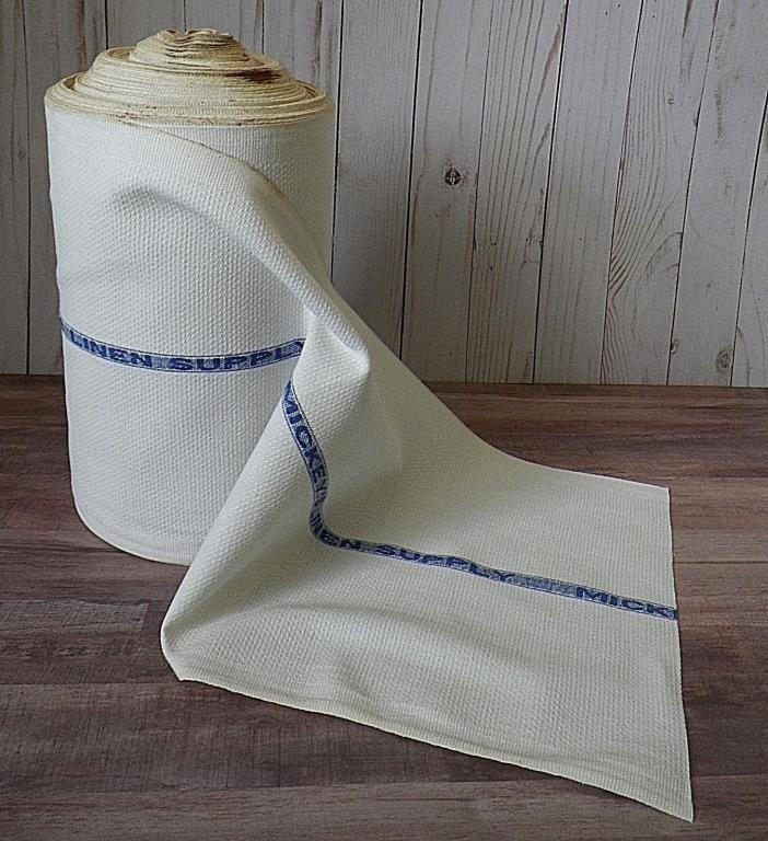 Vtg Linen Toweling Fabric 6