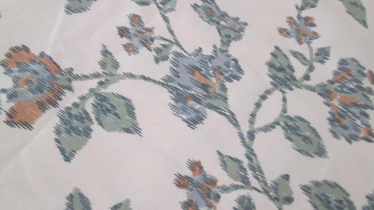 Vintage Fabric Taylor Lakewood Tapestry Cotton Panels Curtain Mid Century 3 yds