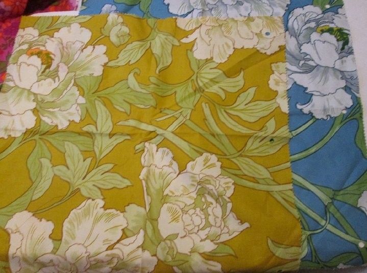 Vintage lot 2 cotton floral fabric SANDERSON Paquita 9603/30 & 9603/20 22