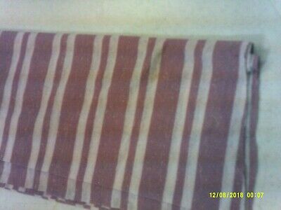 RED & OFF WHITE STRIPED Cotton/Polyester Blend T-Shirt KNIT FABRIC ONE HALF YARD