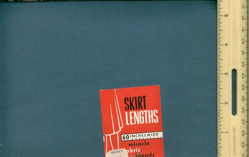 1 Yd Skirt Length Blue Viscose Acetate Miracle Fabric Skirt Length 60