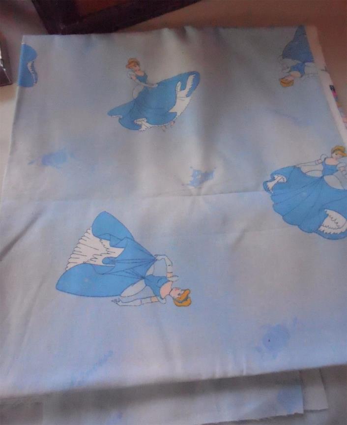Pretty Blue Cinderella Princess Fabric - 3 Yards Cotton Fabric