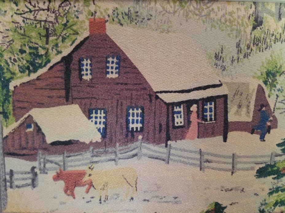 “The Old Farm House” Authorized by Grandma Moses S-944