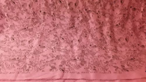 Vintage Fabric By ZUZEK Key West Hand Print Billy Bud Seashell Pink Brown Jersey