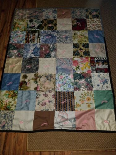 Vintage Completely Hand Made Flowered All Cotton 50