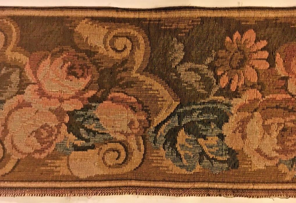 1900 C Vintage Tapestry Fabric / Trim - 2 Yards