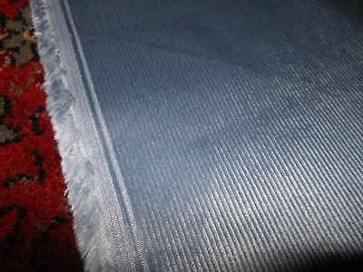 Rare Vintage Light Gray Silver Shiny Corduroy Fabric 3+ Yds Accent Pillows