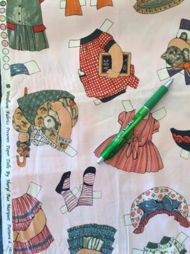 Windham Fabric Paper Dolls Sheryl Rae Martinez on pink #28117 18 inches yardage