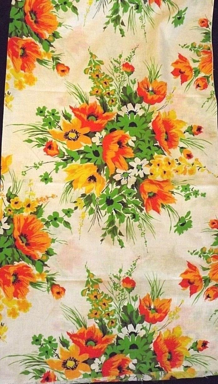 Vintage Daisy Floral Fabric 5 yds. 45