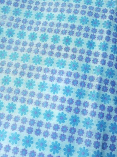 Vintage Concord Fabric Semi Sheer Blue Lavendar Flowers
