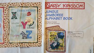 DAISY KINGDOM JUNGLE JAMBOREE ALHABET BOOK CUT & SEW PANEL
