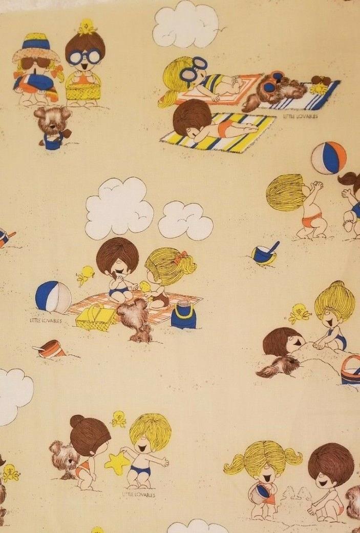 Vintage Little Lovables Fabric 6 Yards X 44
