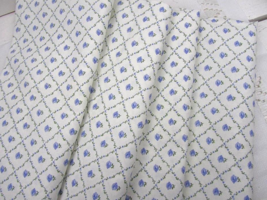 Laura Ashley Home Decor Fabric - English Country Print Periwinkle Color 3+ Yards