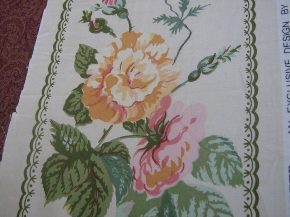 Lee/jofa cotton fabric ,printed in England,12 yards band ,11 