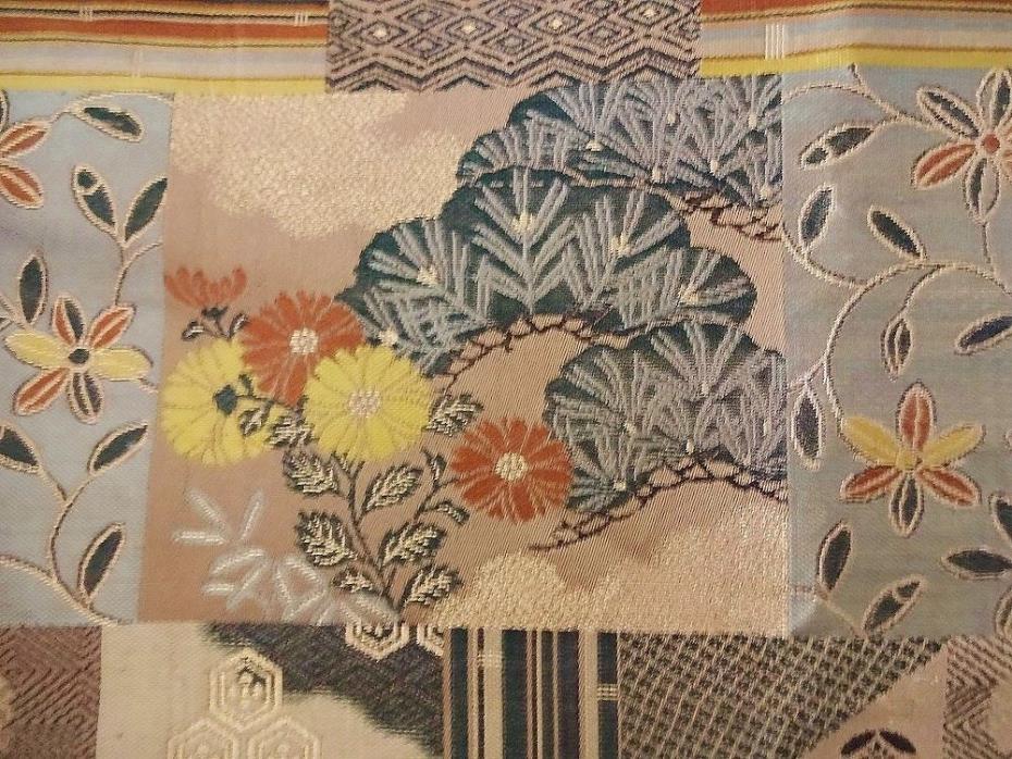 Old Japanese Silk Brocade Fabric