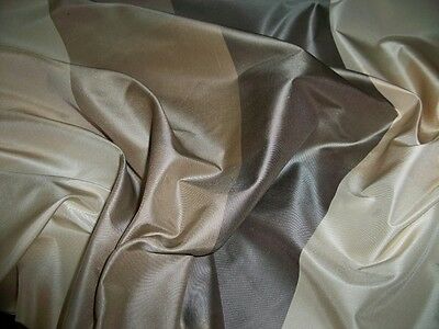 KRAVET LEE JOFA OLMSTEAD SILK CHECK TAFFETA FABRIC 30 YARDS CHARCOAL BROWN BEIGE