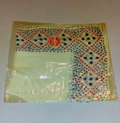 Vintage  Chicago world's fair Raw Silk Handkerchief