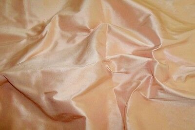 SILK LOOM INC REGENCY SILK DUPIONI FABRIC 10 YARDS CHABLIS PEACHY PINK