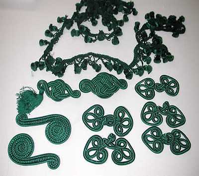 Lot of Emerald Green Passementeries (All Match in Color) (LOT 23)
