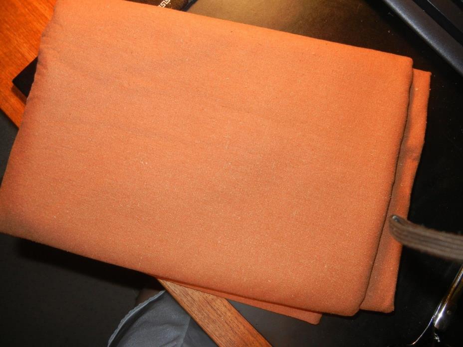Silk Noil Fabric / Cinnamon Brown /3 yds