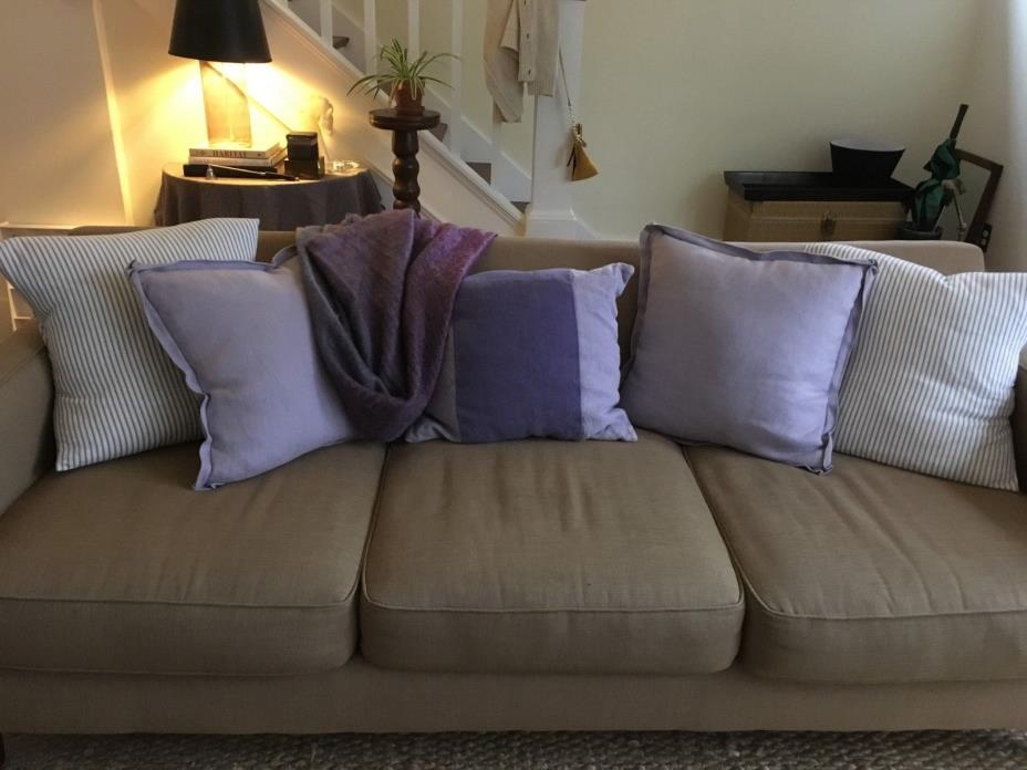 Linen Lavender Pillows --Wisteria brand