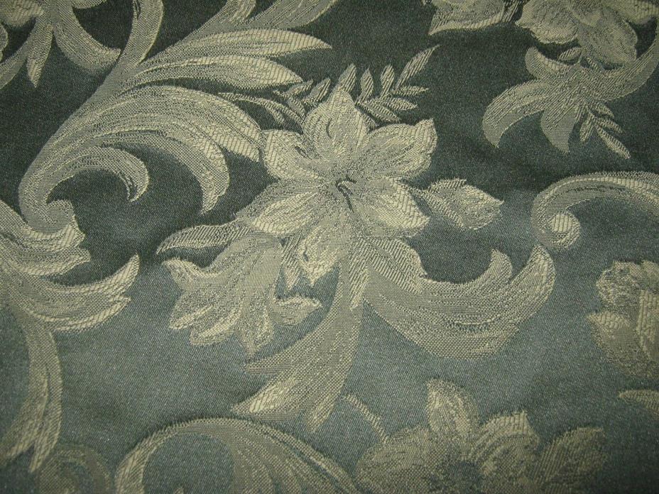 Kravet F 4.5 Yards dark green brocade ,55 