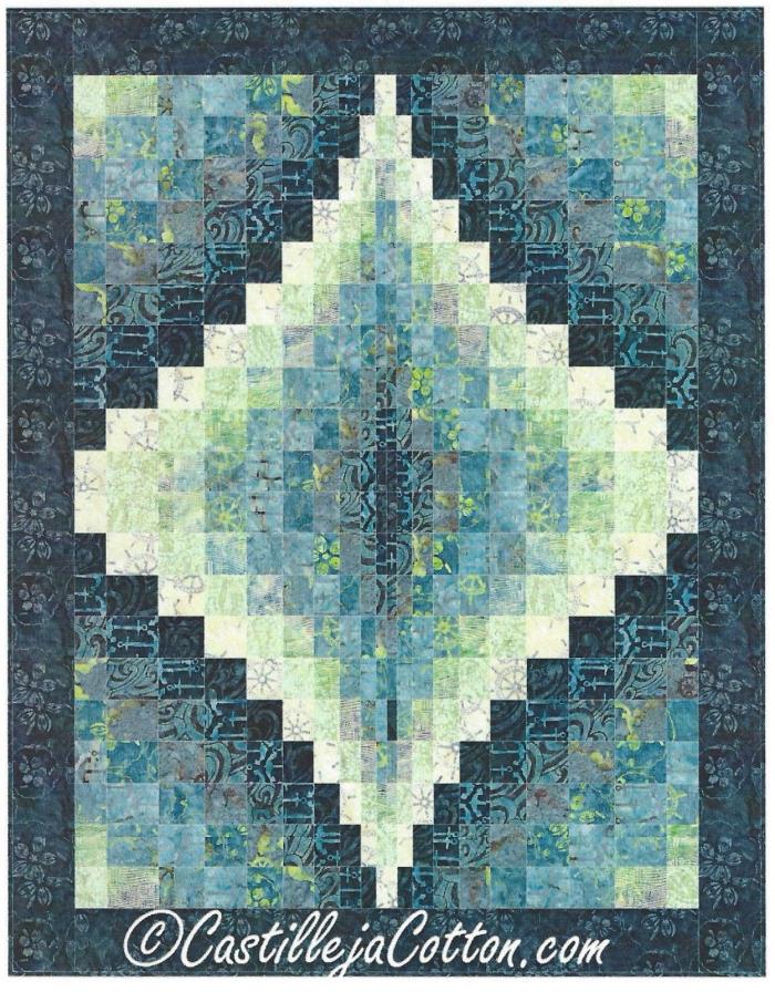 Bargello Jewel quilt pattern by Castilleja Cotton for Checkers