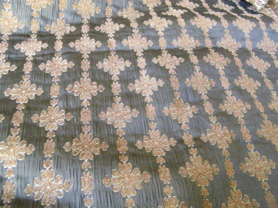 1 Yd., 29 in. Brown Tone on Tone Upholstery Fabric Geometric 55