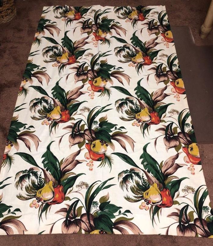 Barkcloth Curtain panel . 46